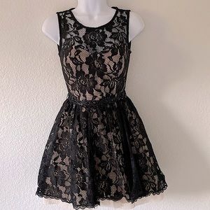 Black lace dress